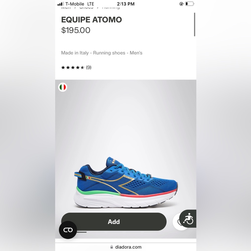 Diadora equipe atomo size 10.5 New